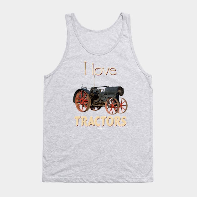 I Love Tractors Titan 10-20 Tank Top by seadogprints